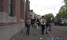 Prostituatele olandeze își umplu gura cu spermă într-un videoclip de înaltă calitate