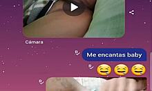 Маленькая мексиканка болтает и мастурбирует для домашнего видео