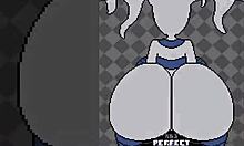 Gadis anime berisi dengan pantat besar menjadi kotor dalam adegan GFsex yang panas