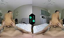 VR - Geil stel in een hete dampende actie in bed