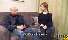ممارسة الجنس القاسي مقابل المال مع مدين روسي في الواقع عالي الدقة