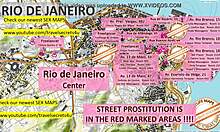 מפת סקס של ריו דה ז'ניירו עם סצנות של בני נוער וזונות