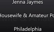 Jenna Jaymes gir en blowjob og pupper til en stor kuk i HD